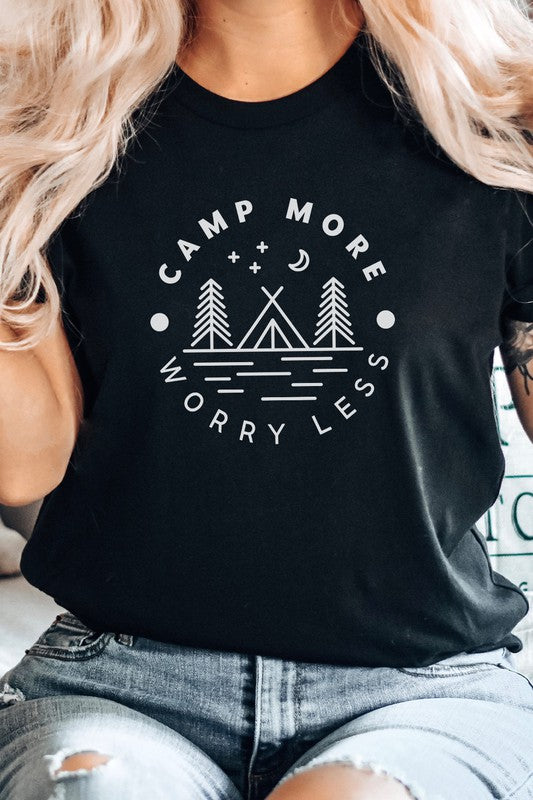 Camp More Worry Less Graphic Tee Kissed Apparel