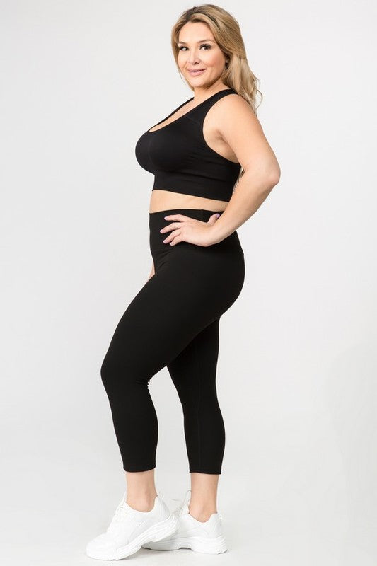 Buttery Soft Capri Activewear Leggings Yelete