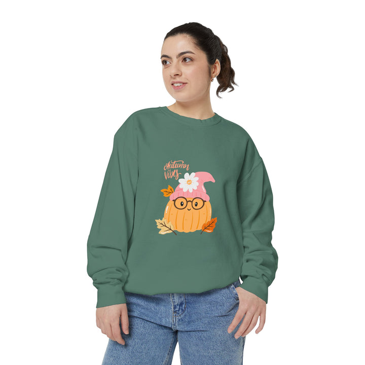 Whimsical Pumpkin Sweatshirt, Fall Fashion, Halloween Gift, Cozy Unisex Sweater, Cute Autumn Apparel, Seasonal Comfort