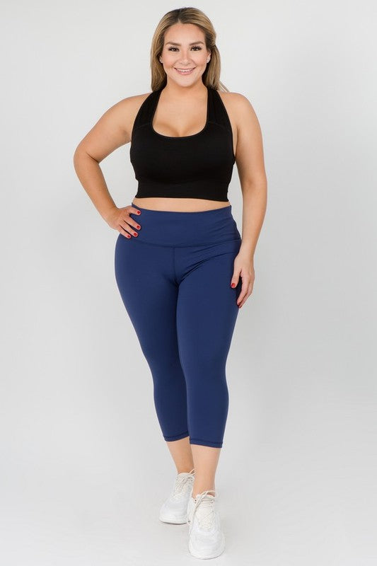 Buttery Soft Capri Activewear Leggings Yelete