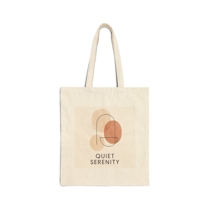 Canvas Tote Bag Quiet Serenity Earthy Colors