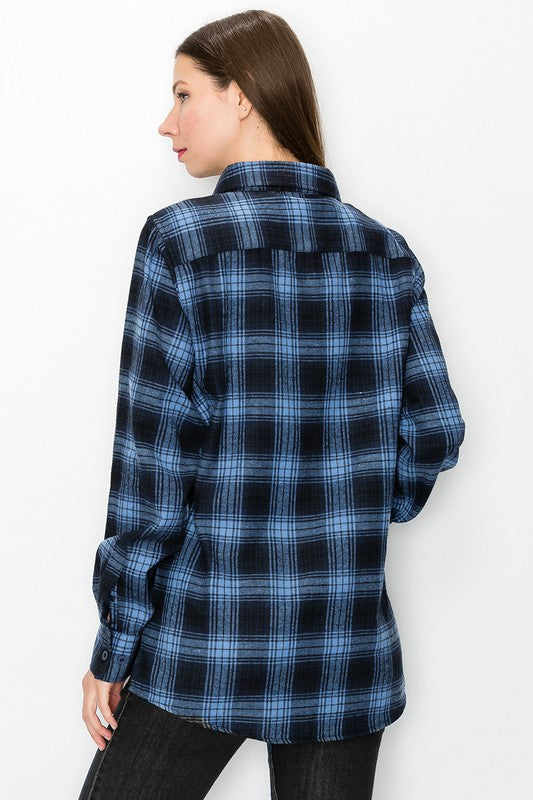 Boyfriend Oversize Checker Plaid Flannel WEIV