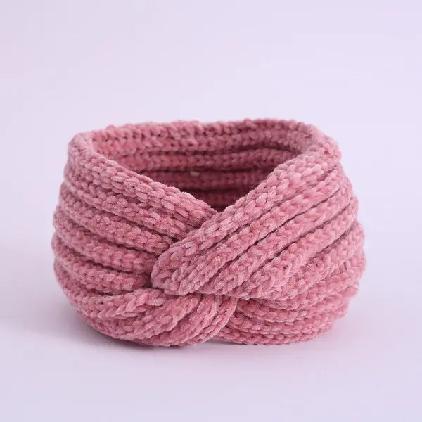 COZY CHENILLE-STYLE YARN HEAD BAND Bella Chic