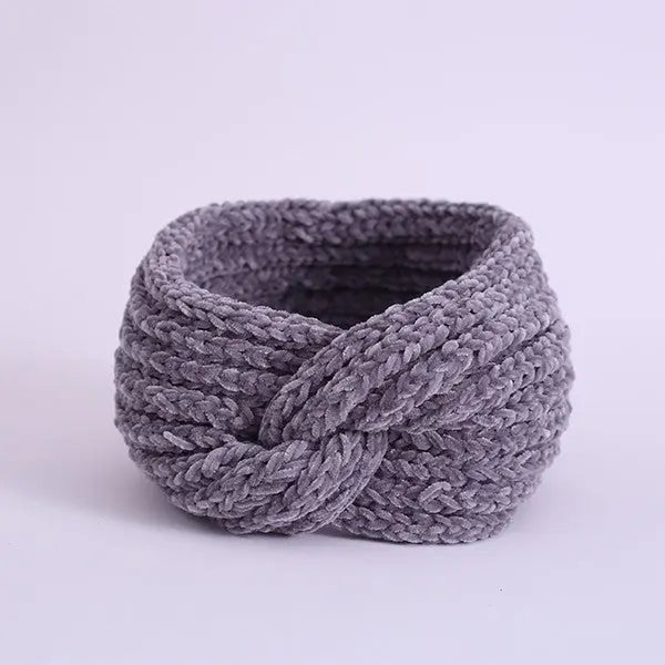 COZY CHENILLE-STYLE YARN HEAD BAND Bella Chic