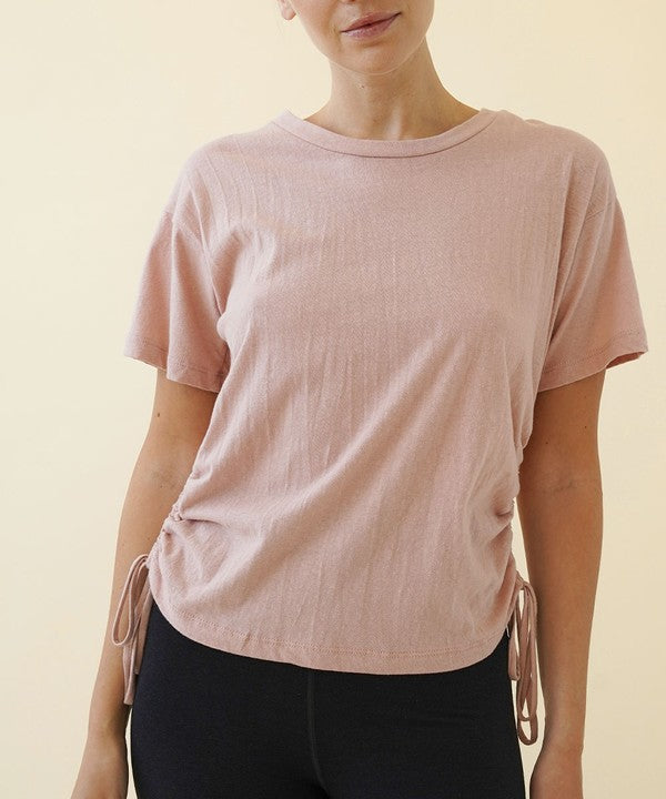 Recycled Cotton Short Sleeve Top Fabina