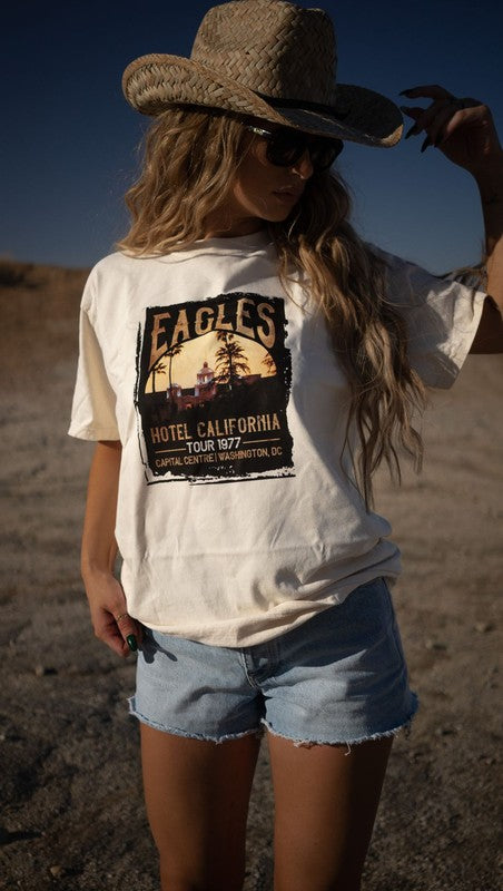 Eagles Hotel California Music Fest Tee Ocean and 7th