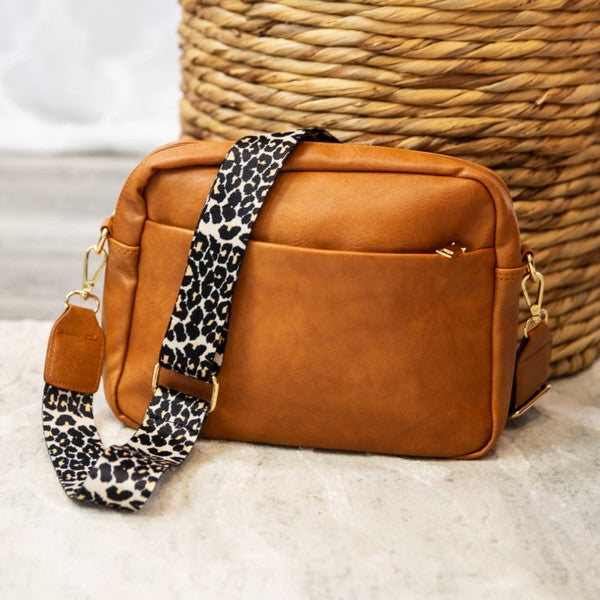 Brecklynn Crossbody Leopard Strap Handbag Dani & Em