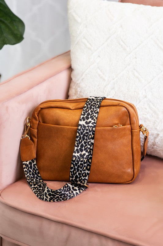 Brecklynn Crossbody Leopard Strap Handbag Dani & Em