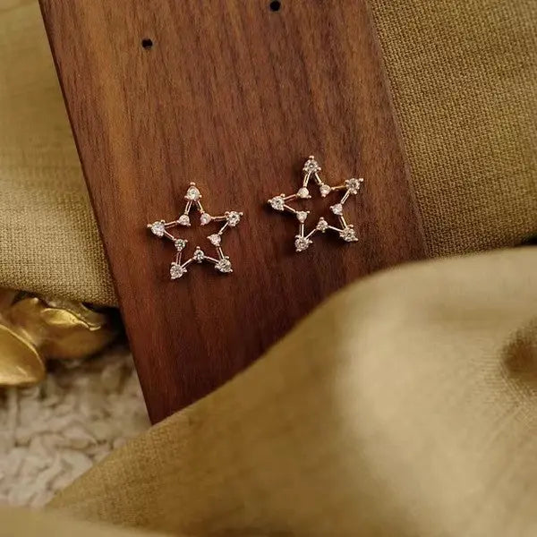 14K Gold Hollow Star Earring SOCALI