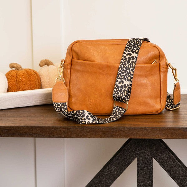 Brecklynn Crossbody Leopard Strap Handbag Dani & Em