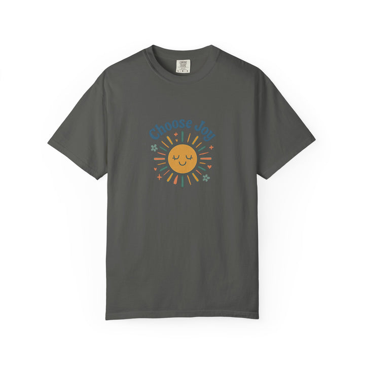 Sunshine Retro T-Shirt with Choose Joy Design