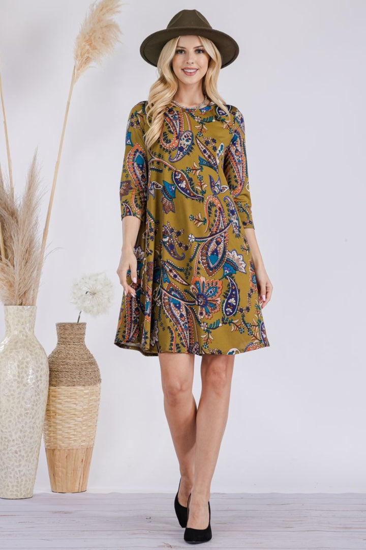 Pretty In Paisley Dress Trendsi