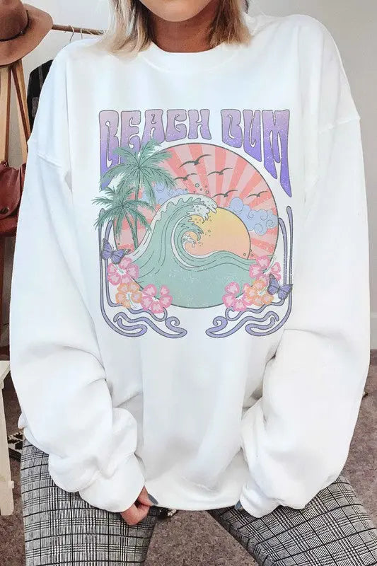 Beach Bum Graphic Sweatshirt A. BLUSH CO.