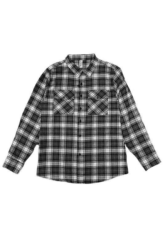 Boyfriend Oversize Checker Plaid Flannel WEIV