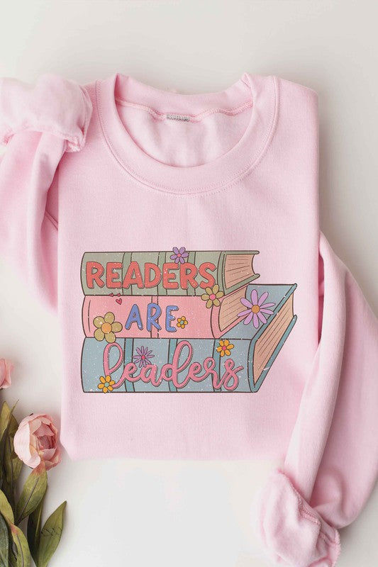 Readers Are Leaders Graphic Sweatshirt A. BLUSH CO.