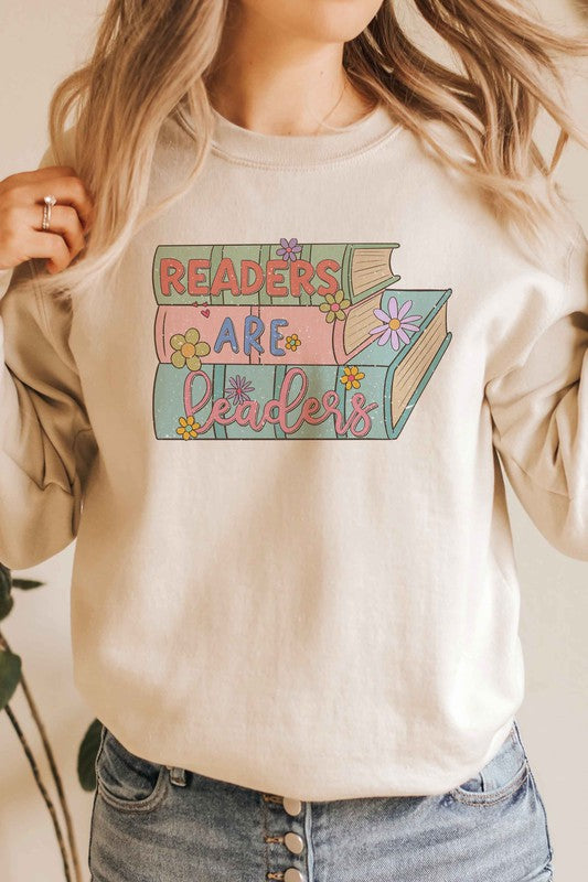 Readers Are Leaders Graphic Sweatshirt A. BLUSH CO.