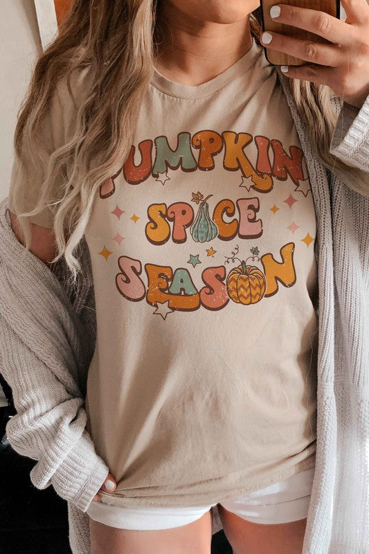 Retro Pumpkin Spice Season Graphic Tee A. BLUSH CO.