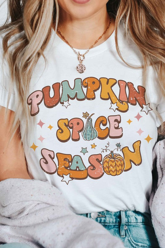 Retro Pumpkin Spice Season Graphic Tee A. BLUSH CO.