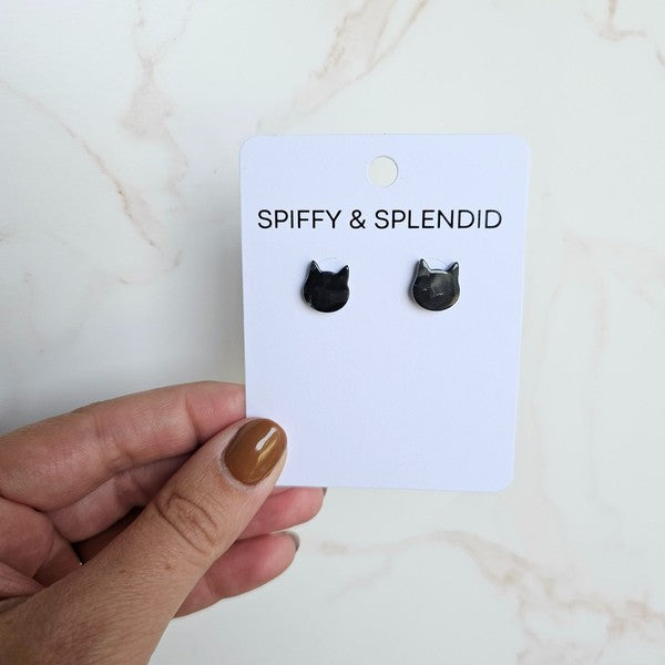 Cat Studs - Black Spiffy & Splendid