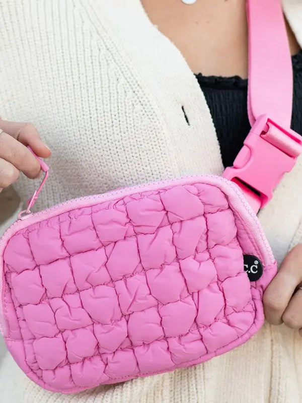 Quilted Puffer Fanny Pack Truly Contagious