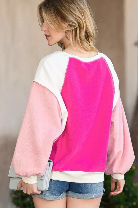 Barbie Pink Pullover Sweatshirt EG fashion