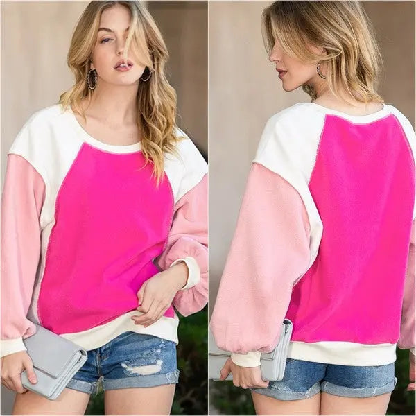 Barbie Pink Pullover Sweatshirt EG fashion