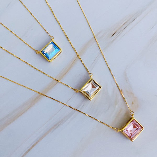 Sweet Square Pendant Necklace Ellison and Young