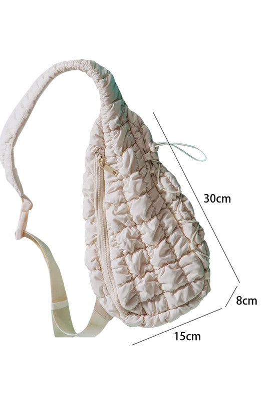 Quilted Drawstring Jennie Sling Bag EG fashion