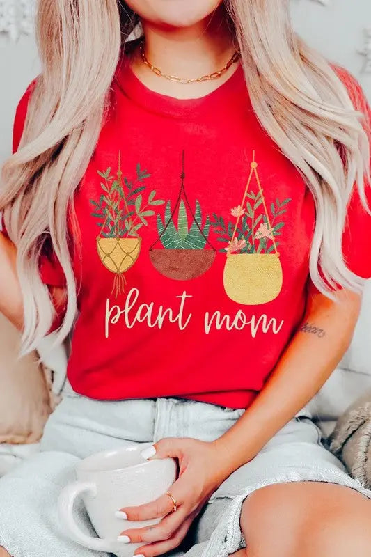 Plant Mom Graphic T Shirts Color Bear