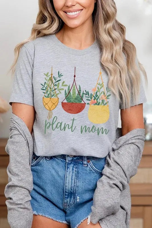 Plant Mom Graphic T Shirts Color Bear