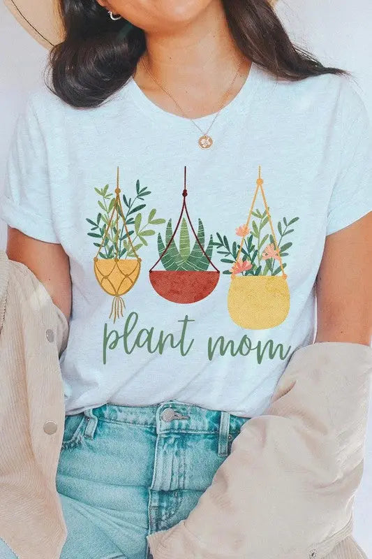 Plant Mom Graphic T Shirts Color Bear