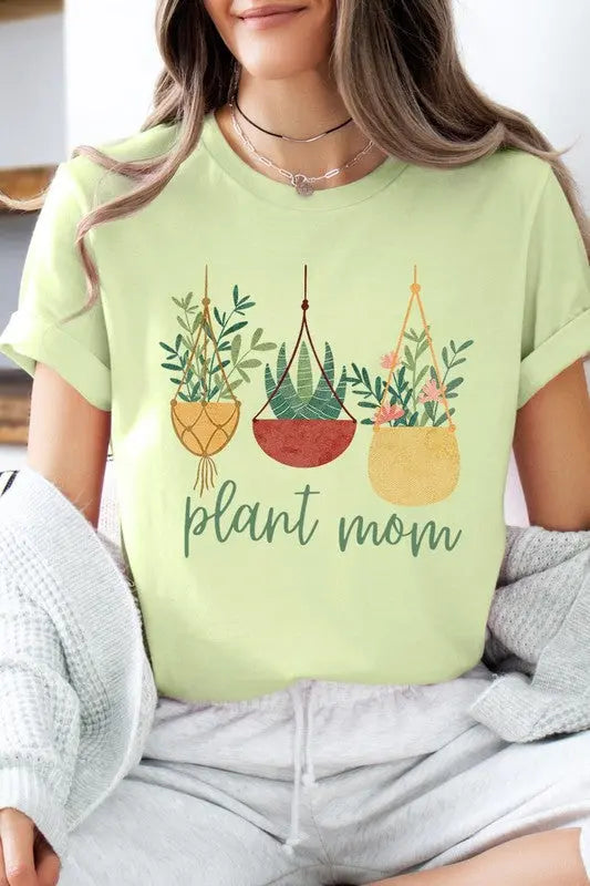 Plant Mom Graphic T Shirts Color Bear