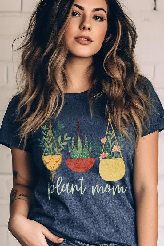 Plant Mom Graphic T Shirts Color Bear