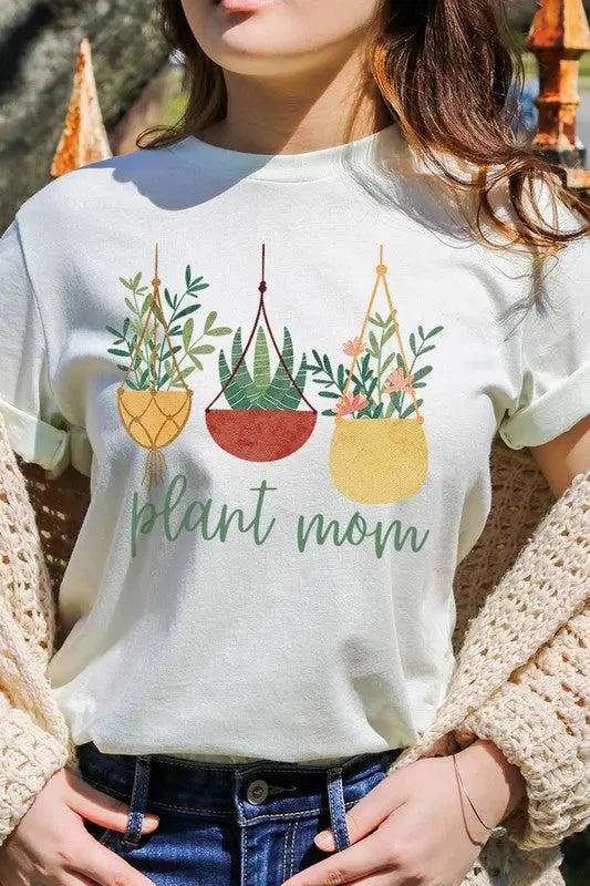 Plant Mom Graphic T Shirts Color Bear