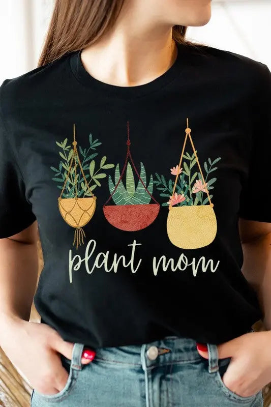 Plant Mom Graphic T Shirts Color Bear