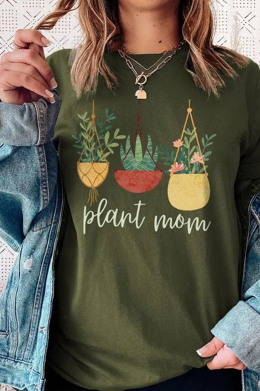 Plant Mom Graphic T Shirts Color Bear