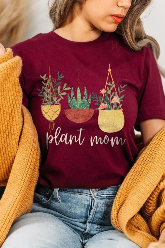 Plant Mom Graphic T Shirts Color Bear