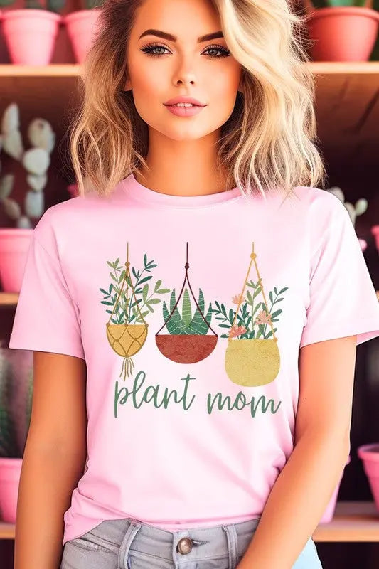 Plant Mom Graphic T Shirts Color Bear