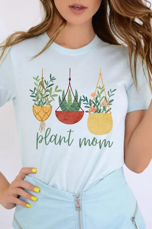 Plant Mom Graphic T Shirts Color Bear