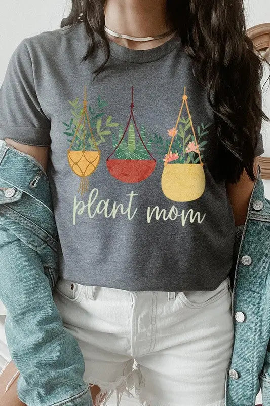 Plant Mom Graphic T Shirts Color Bear