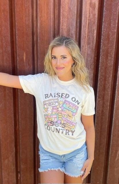 Raised On 90's Country Tee Ask Apparel