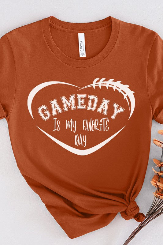 Football Game Day is My Fav Day Graphic Tee Cali Boutique