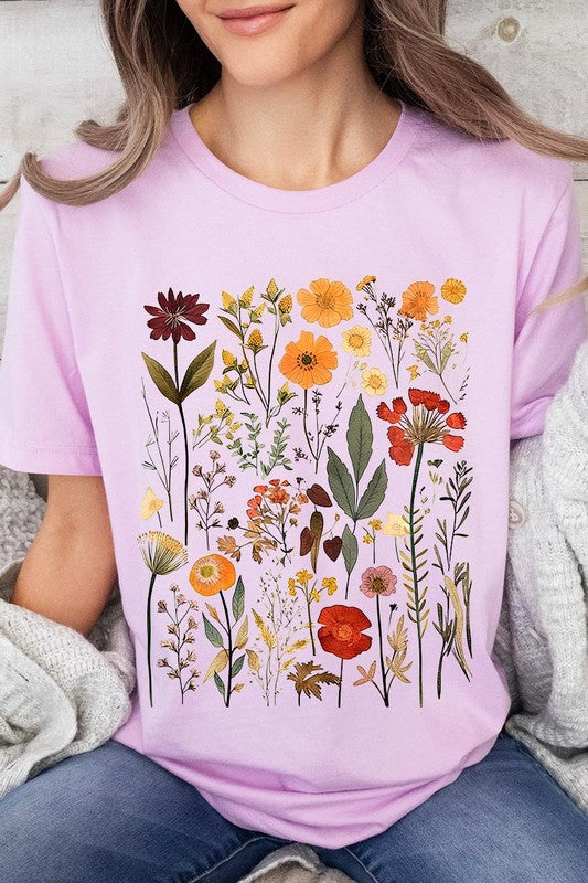 Botanical Wildflowers Graphic Tee Color Bear