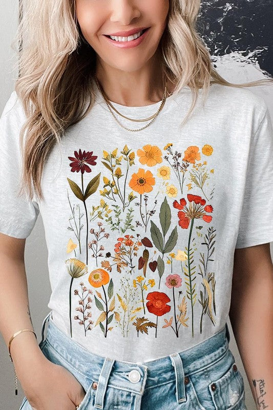 Botanical Wildflowers Graphic Tee Color Bear