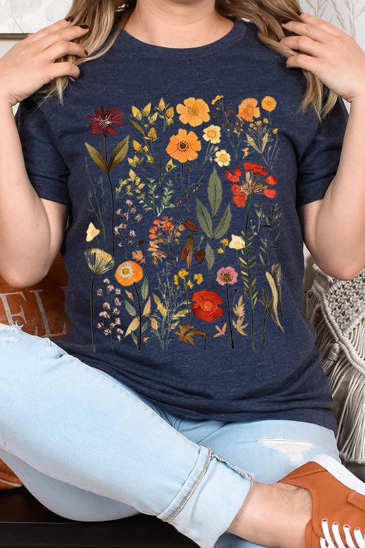 Botanical Wildflowers Graphic Tee Color Bear