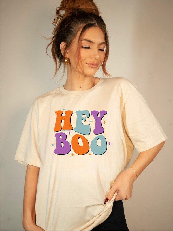 HEY BOO Graphic Tee Ocean and 7th