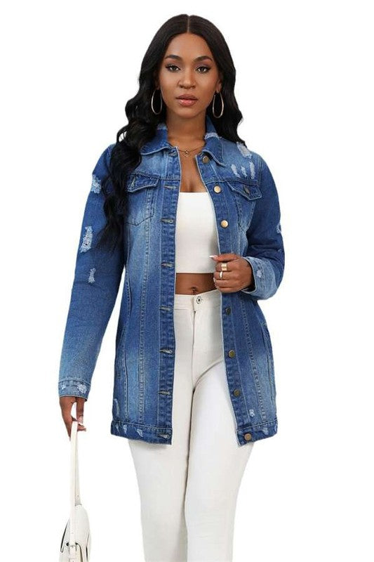 Boho Jean Jacket By Claude