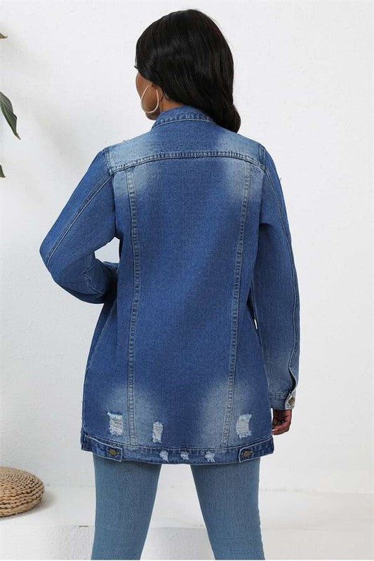 Boho Jean Jacket By Claude