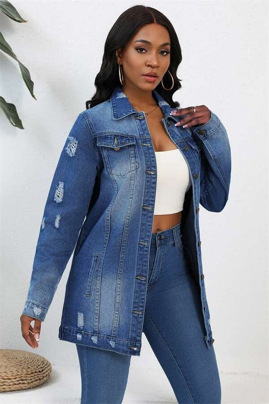 Boho Jean Jacket By Claude