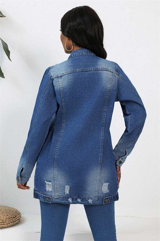 Boho Jean Jacket By Claude